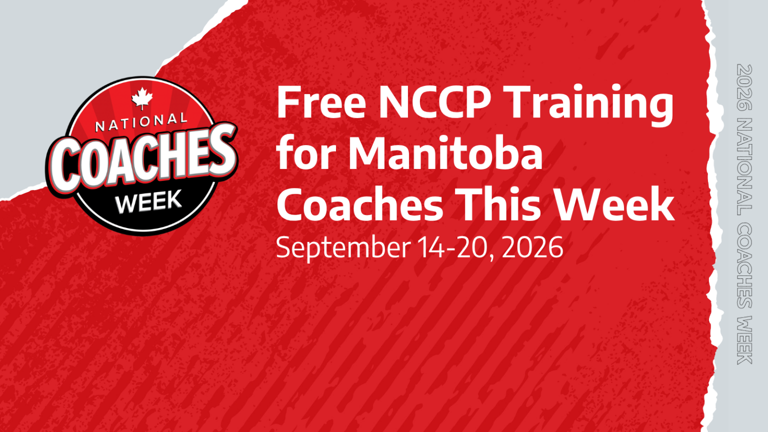Free NCCP Training for Manitoba Coaches This Week, September 14 to 20