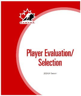 Player Evaluation / Selection guide cover